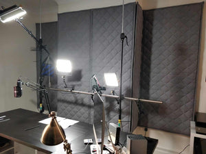 Studio indoor acoustic blankets
