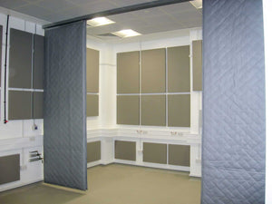 University acoustic panels and curtains