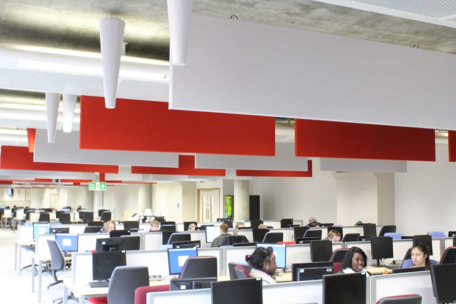 Anglia Ruskin University acoustic baffles