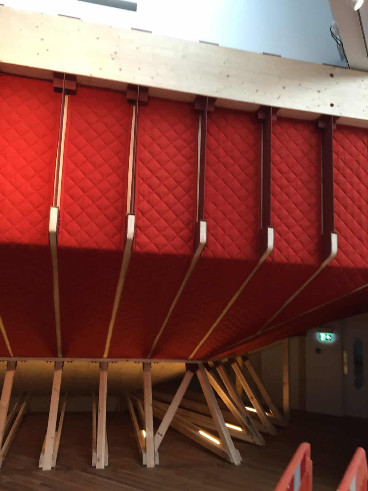 Science Museum acoustic fabric wall