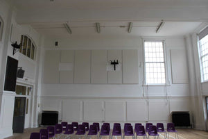 Softwall acoustics in hall