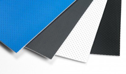 Vinyl perforated acoustic foam